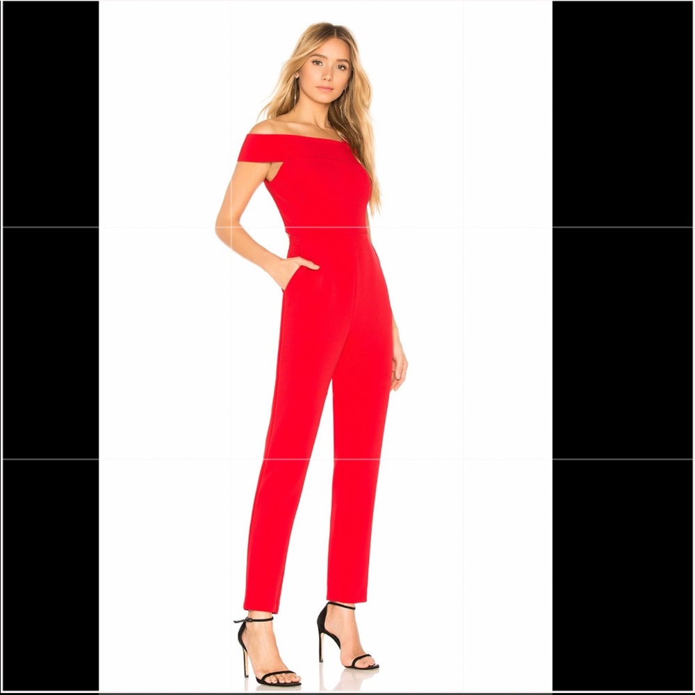 BCBGMAXAZRIA One-Shoulder Jumpsuit - Picture 3 of 5